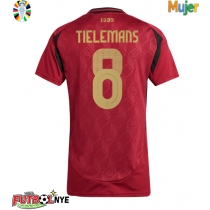 Camiseta Bélgica Youri Tielemans #8 Primera Equipación para mujer Eurocopa 2024 manga corta